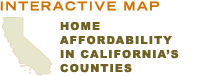 Home Affordability in California Map