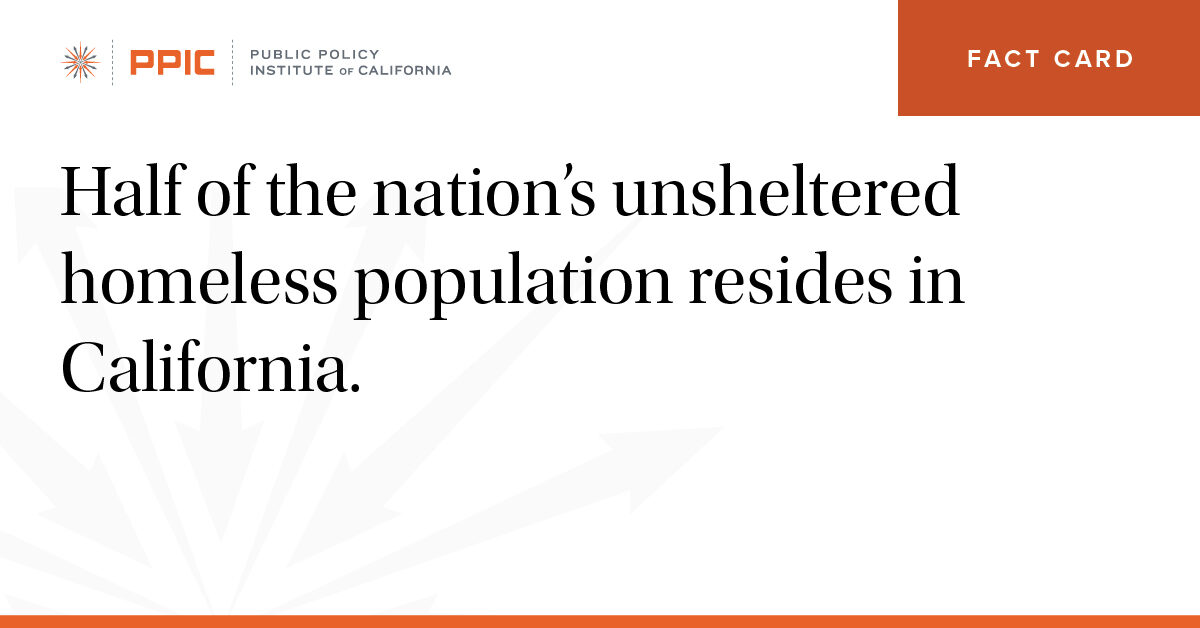 Half Of The Nations Unsheltered Homeless Population Resides In