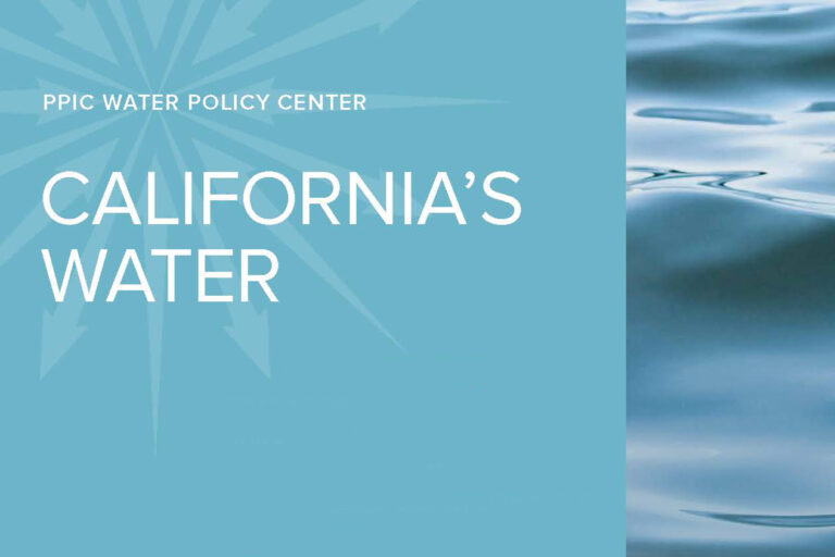 Cover shot of California's Water