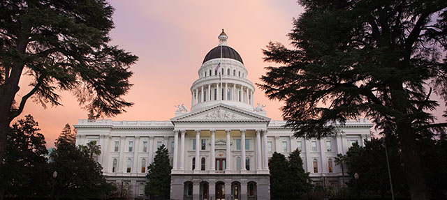 photo - The Capitol Building of California at Sunset