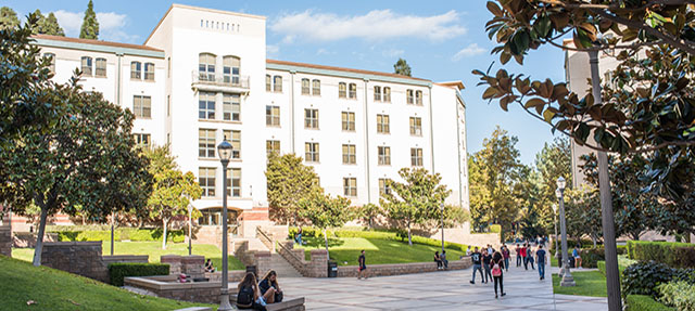 photo - Students and Residential Halls on UCLA Campus