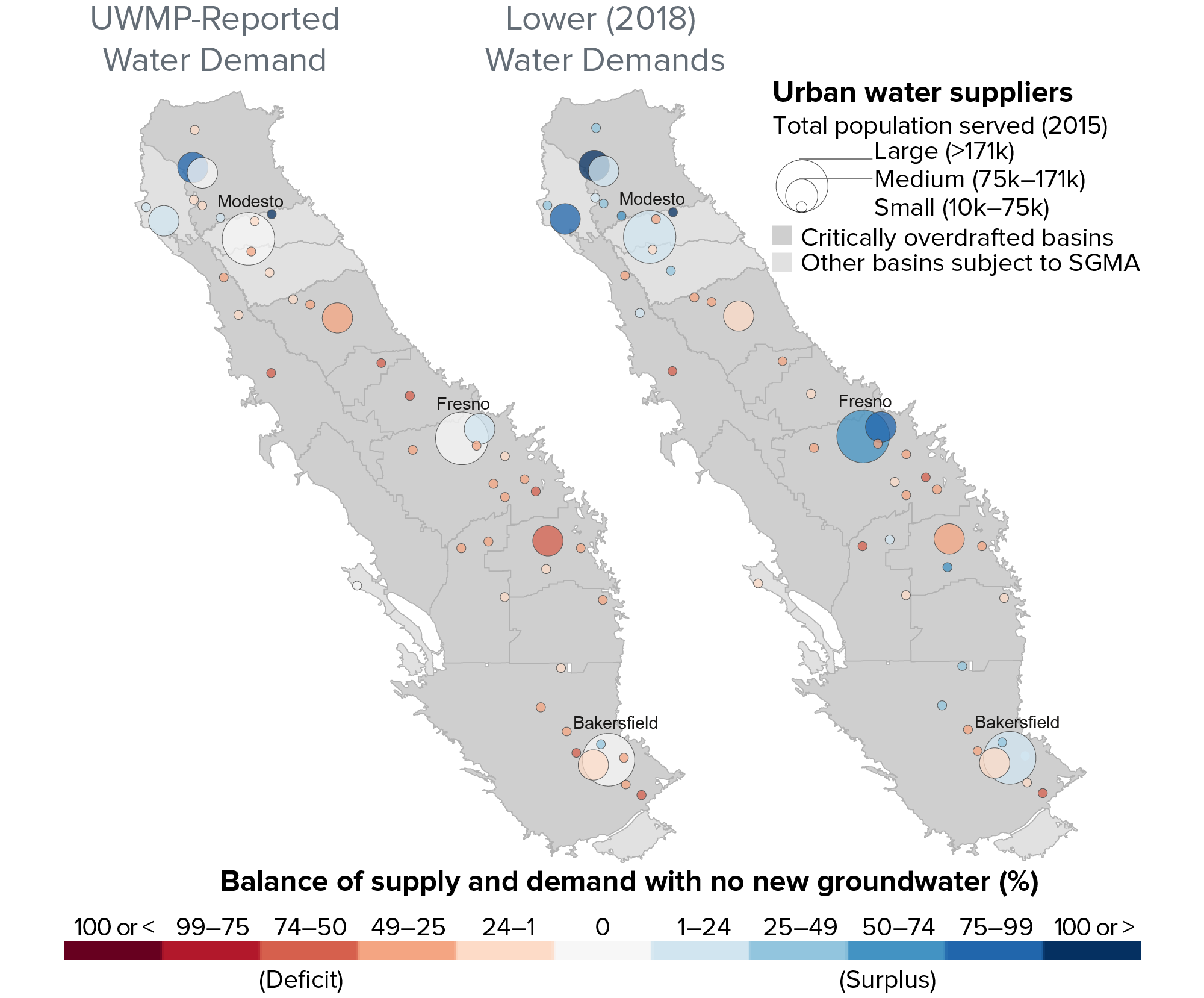 figure - Water demand and supply projections demonstrate potential for shortfalls