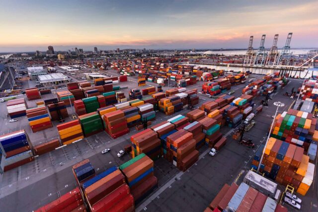 photo - Containers at the Port of Los Angeles